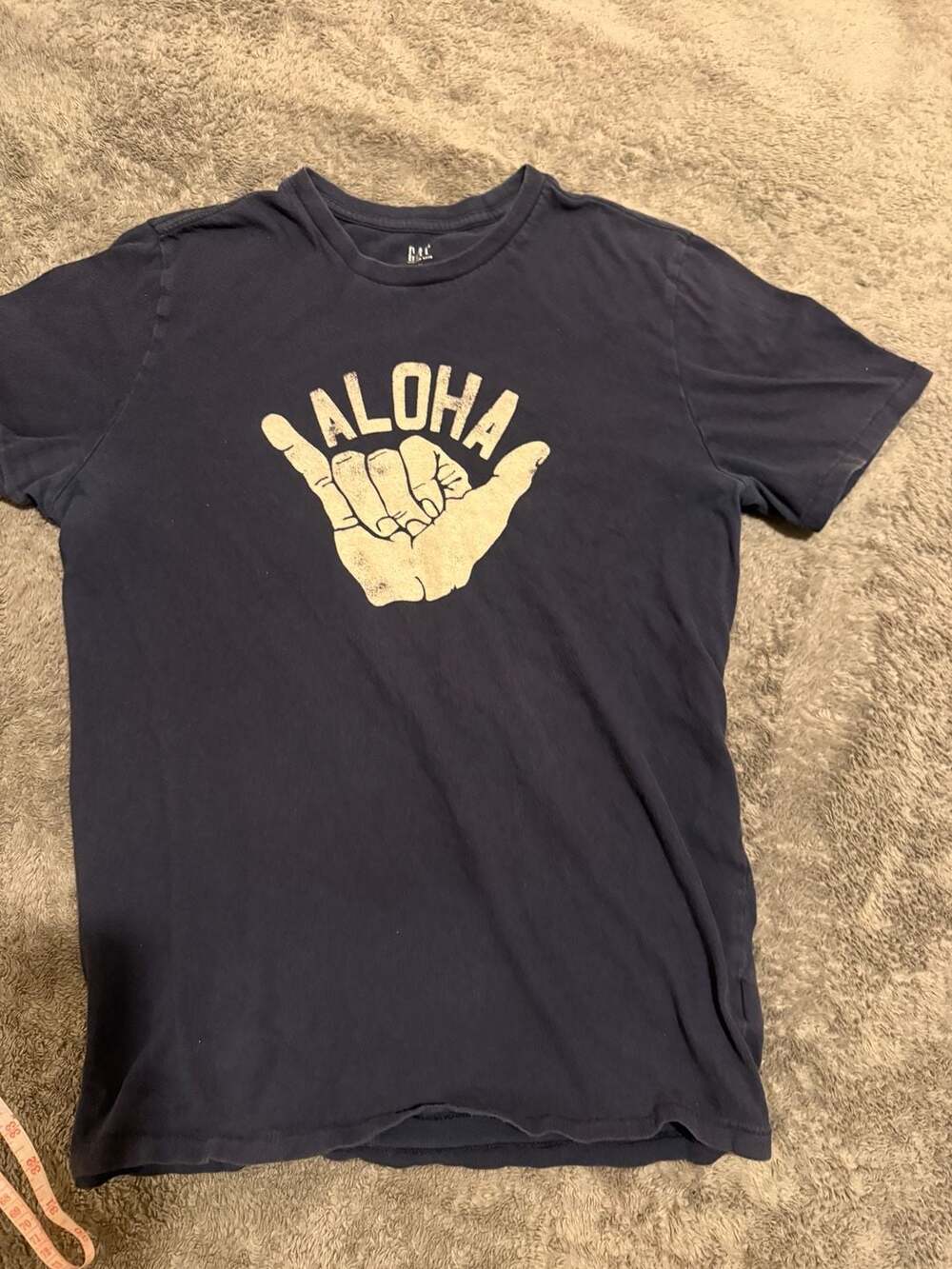 Gap Aloha Shaka Hand Graphic Short Sleeve Navy Blue T-Shirt